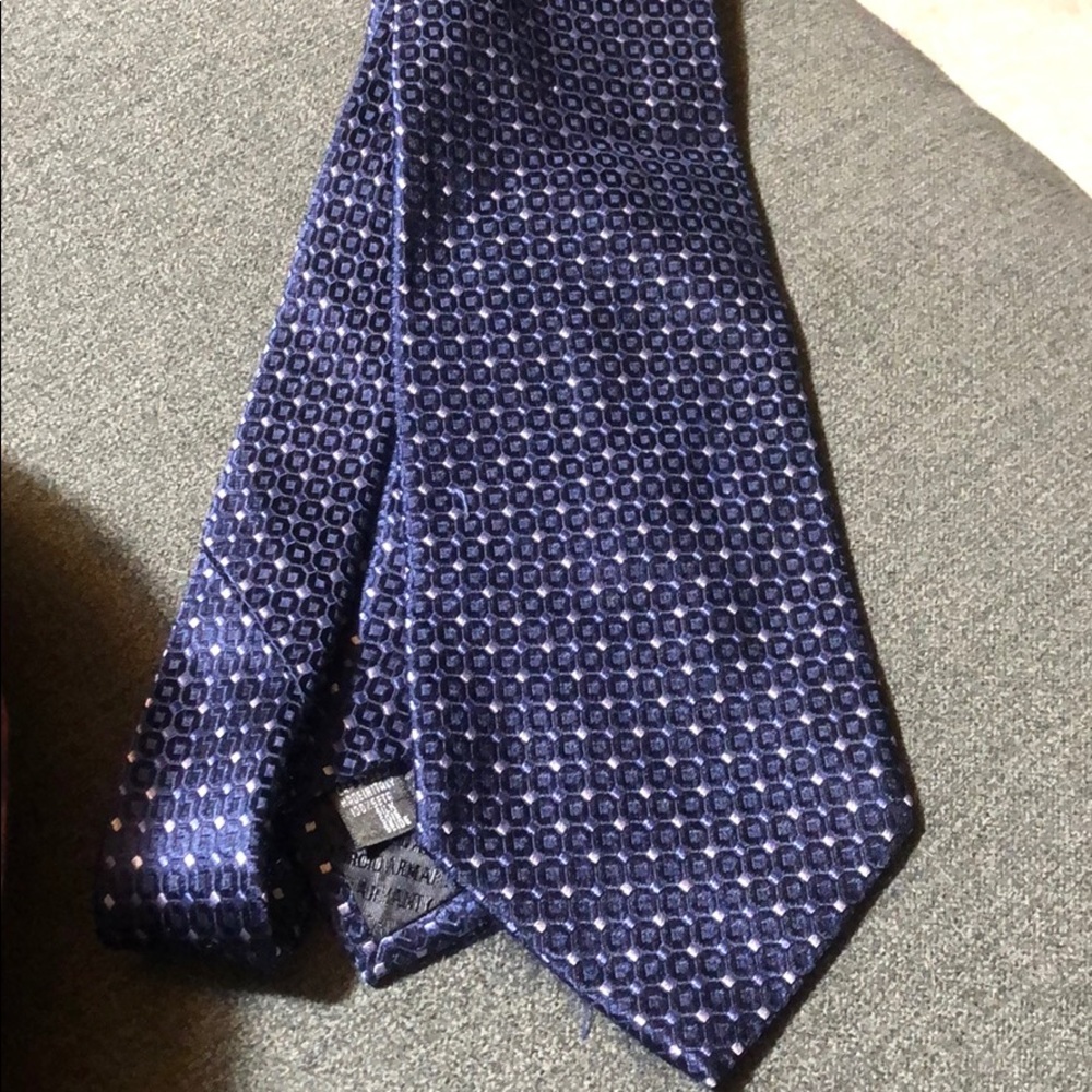 Giorgio Armani Blue Patterned Tie